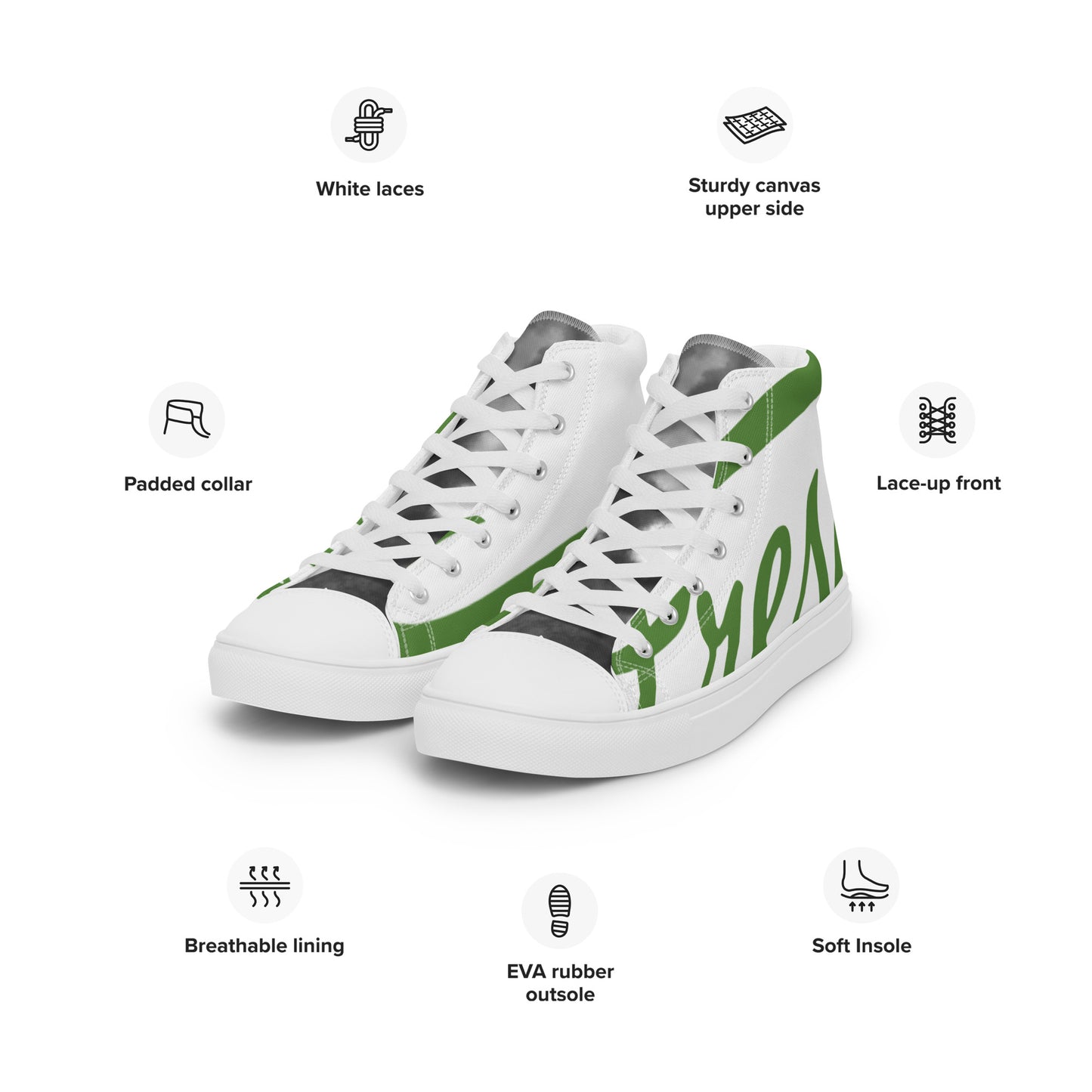 Fresh Collects Custom Women’s high top canvas shoes