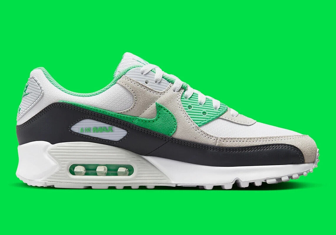 Nike Air Max 90 Shoes "Spring Green" White Anthracite DM0029-104 Men'S Sizes NEW