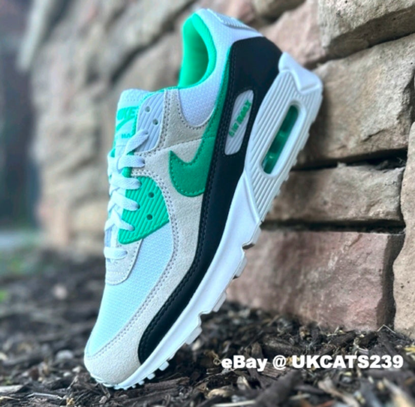 Nike Air Max 90 Shoes "Spring Green" White Anthracite DM0029-104 Men'S Sizes NEW
