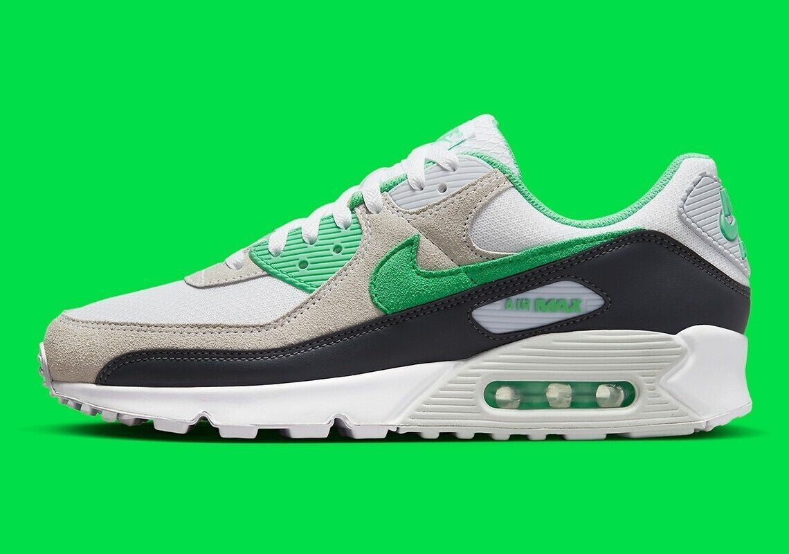 Nike Air Max 90 Shoes "Spring Green" White Anthracite DM0029-104 Men'S Sizes NEW