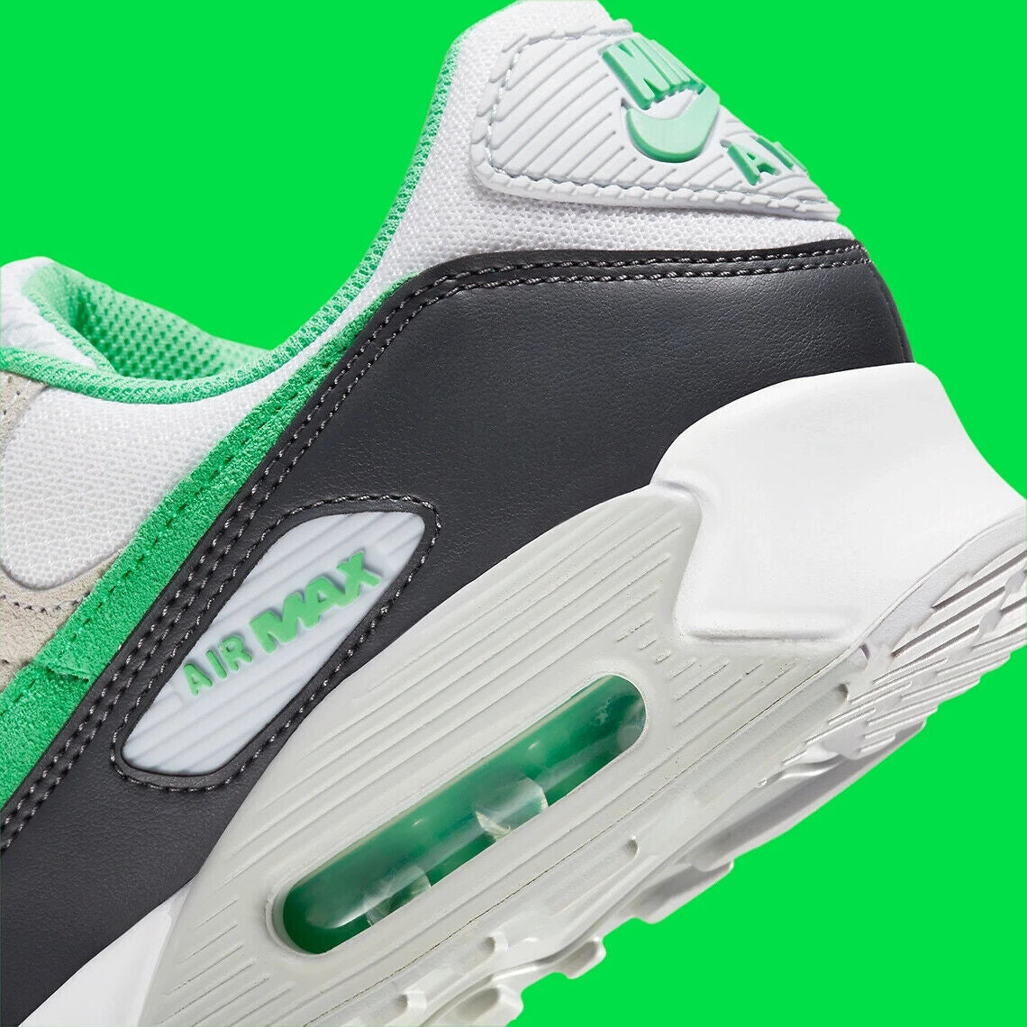 Nike Air Max 90 Shoes "Spring Green" White Anthracite DM0029-104 Men'S Sizes NEW